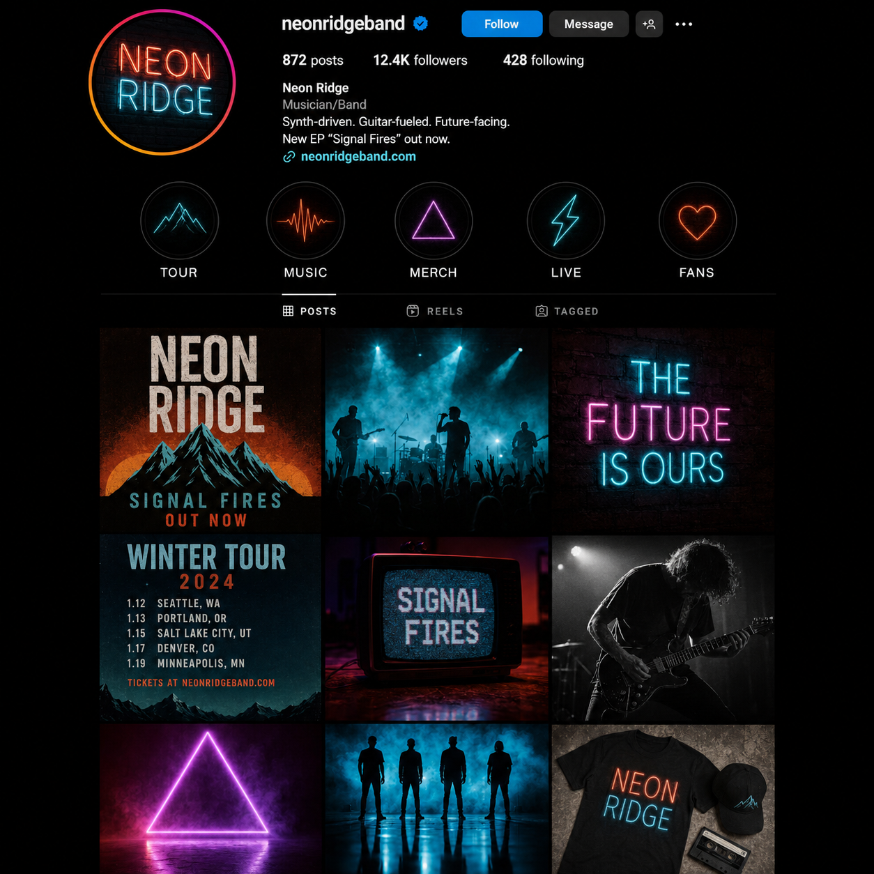 Social setup and posting help service artwork